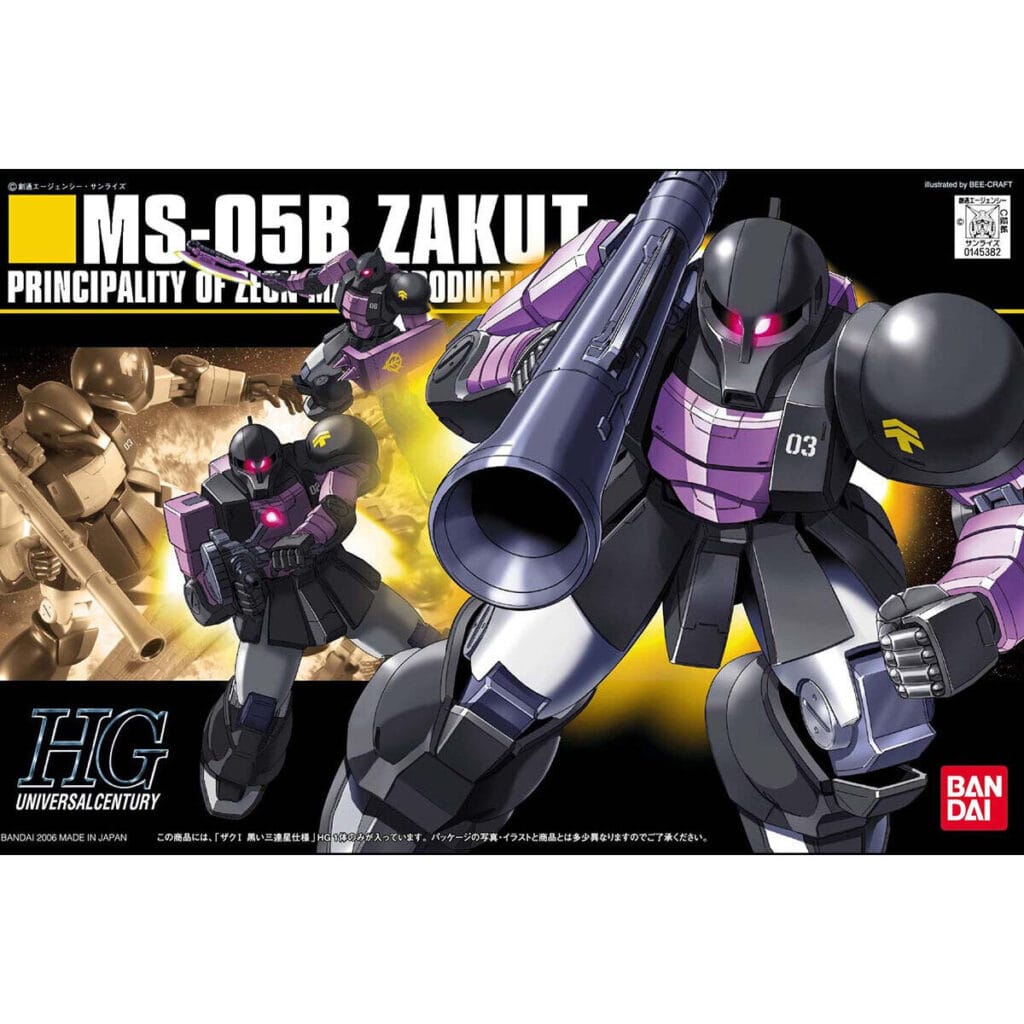 HGUC #068  Zaku I Black Tri-Star Specification - Image 4