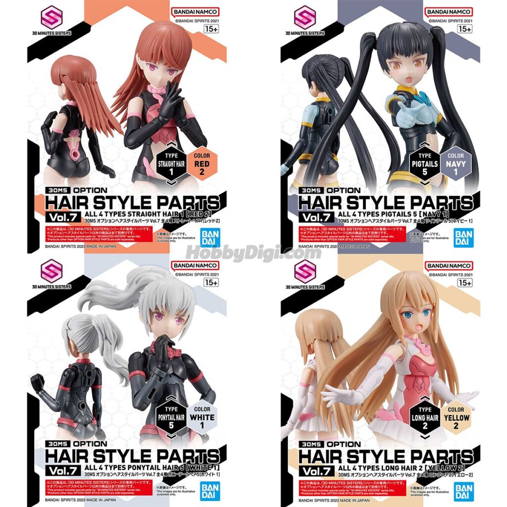30MS Option Hair Style Parts Vol.7 All 4 Types - Image 1