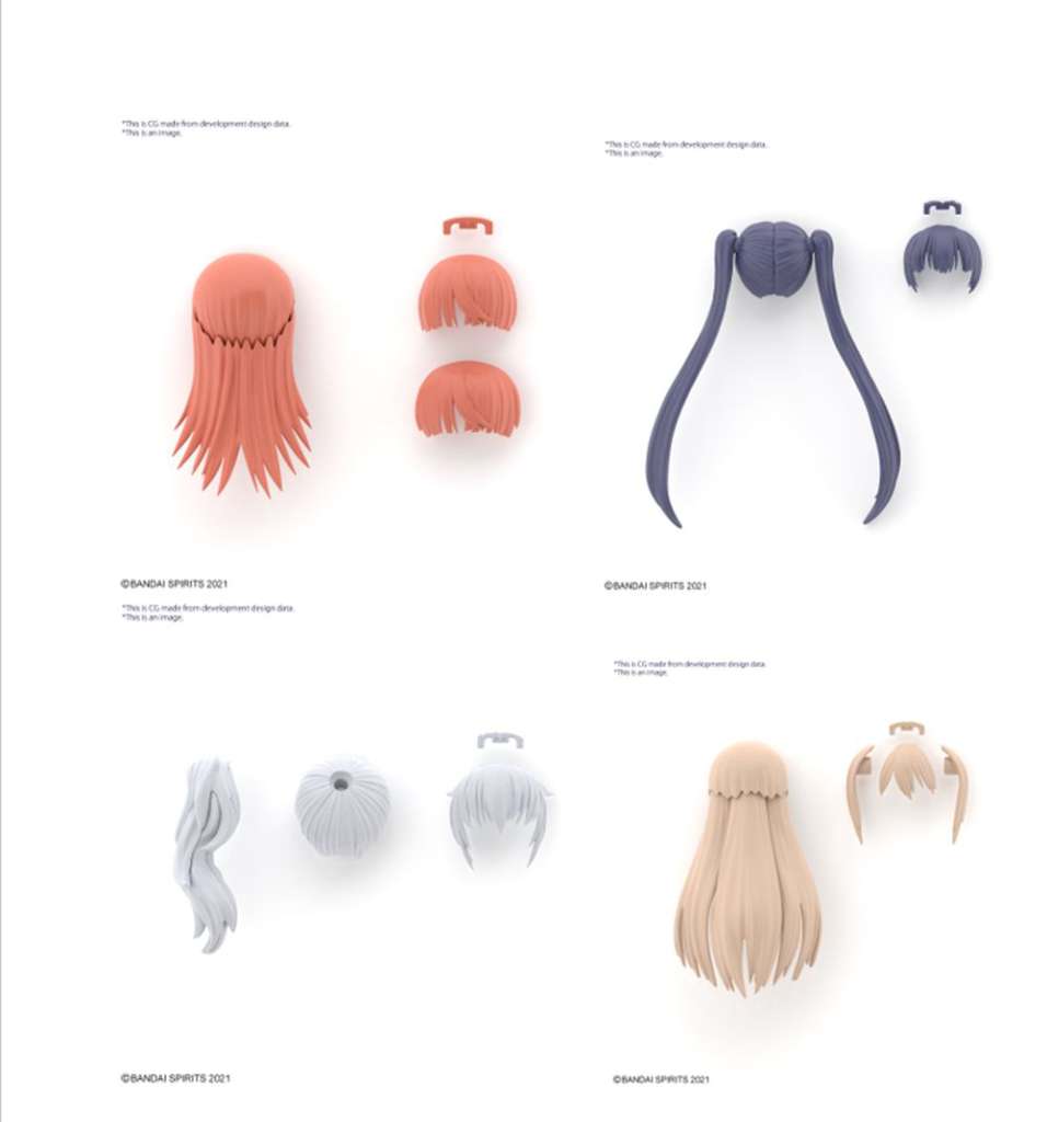 30MS Option Hair Style Parts Vol.7 All 4 Types - Image 2