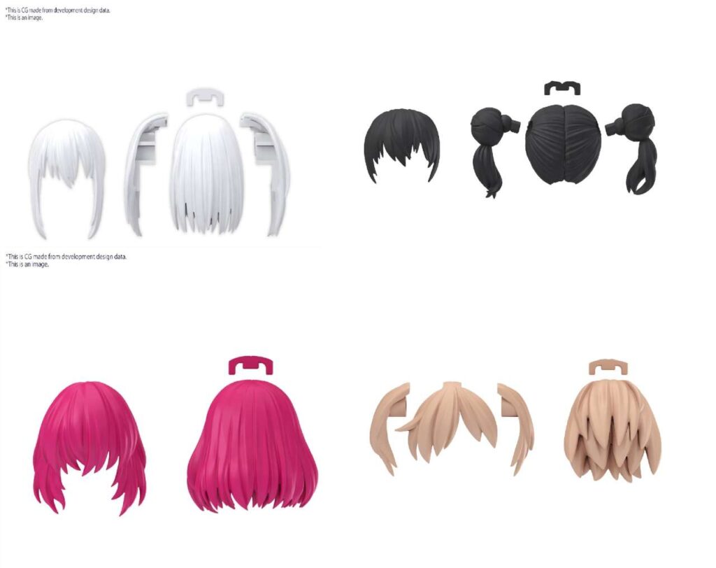 30MS Option Hair Style Parts Vol.10 All 4 Types - Image 2