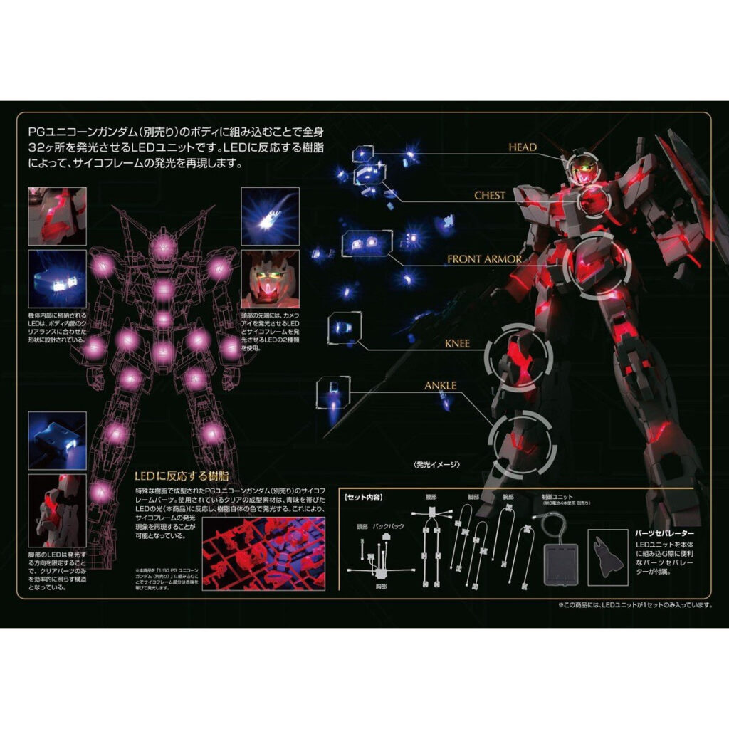 PG RX-0 LED Unit for Unicorn Gundam - Image 2