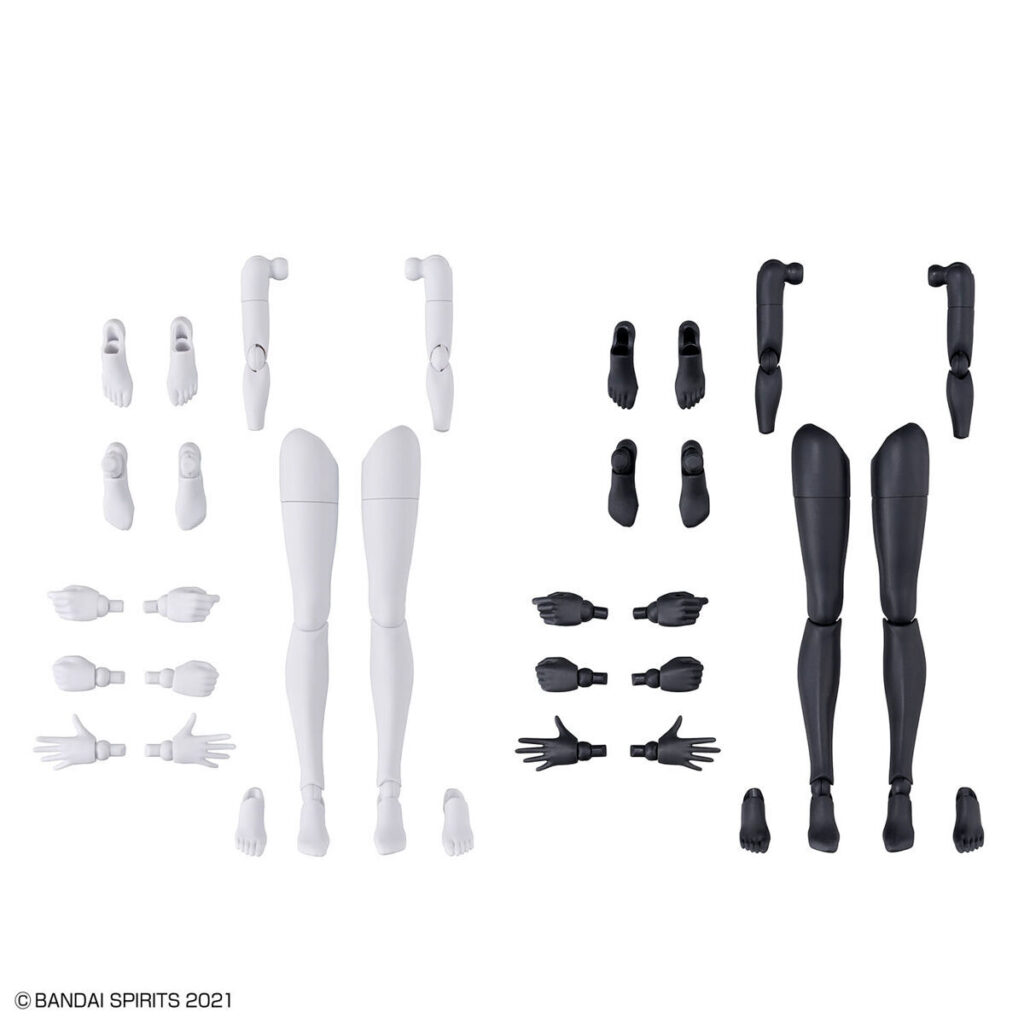 30MS Option Body Parts Arm Parts & Leg Parts [White/Black] - Image 6