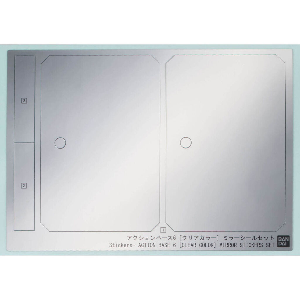 Action Base 6 [Clear Color] Mirror Sticker Set - Image 2