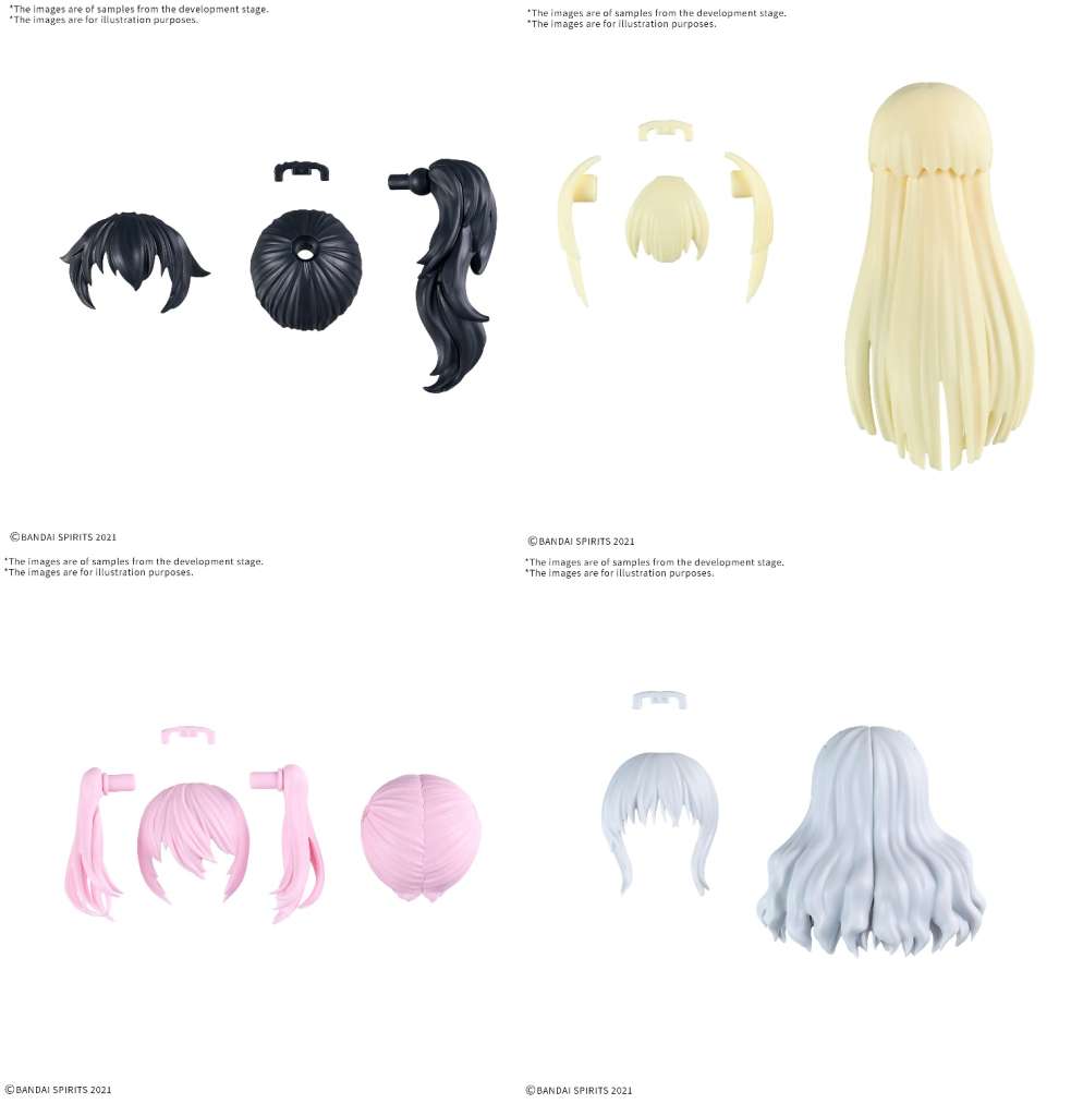 30MS Option Hair Style Parts Vol 11 All 4 Types - Image 2