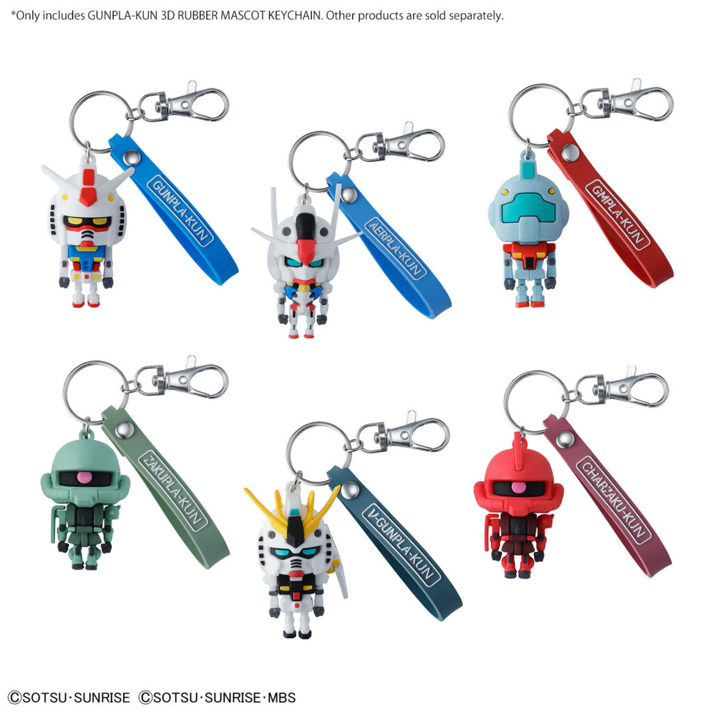 Gunpla-kun 3D Rubber Mascot Keychain - Image 2
