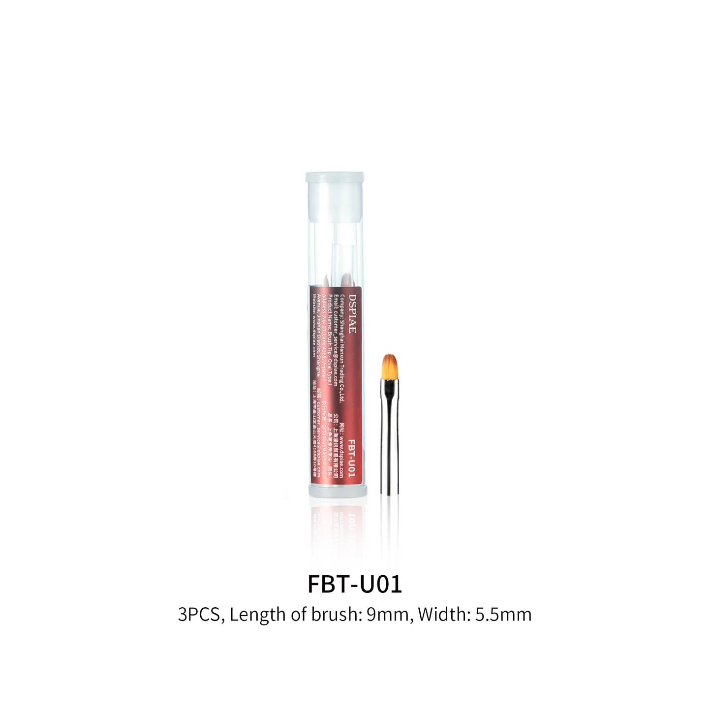 FBT-U01 Broad Painting Brush Tip x 3 - Image 1