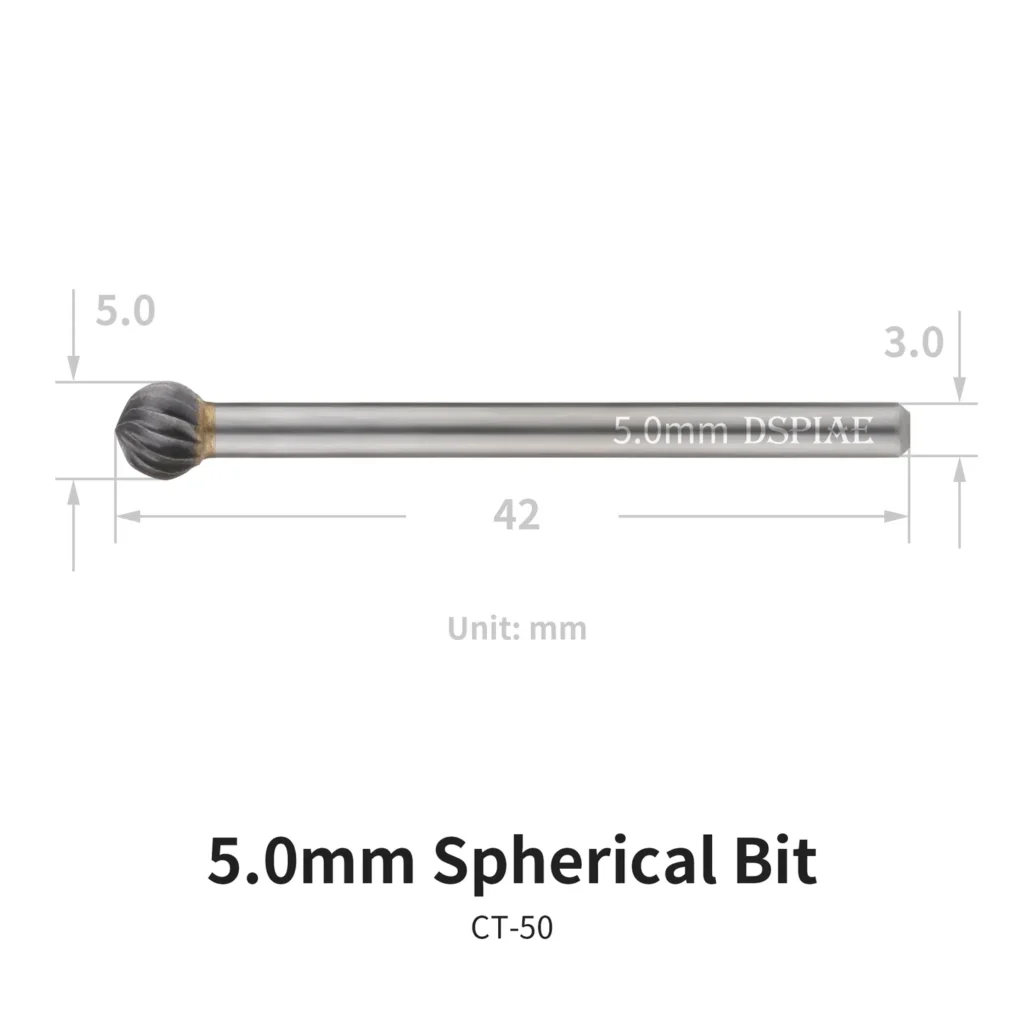 CT-50 5mm Spherical Bit x 1
