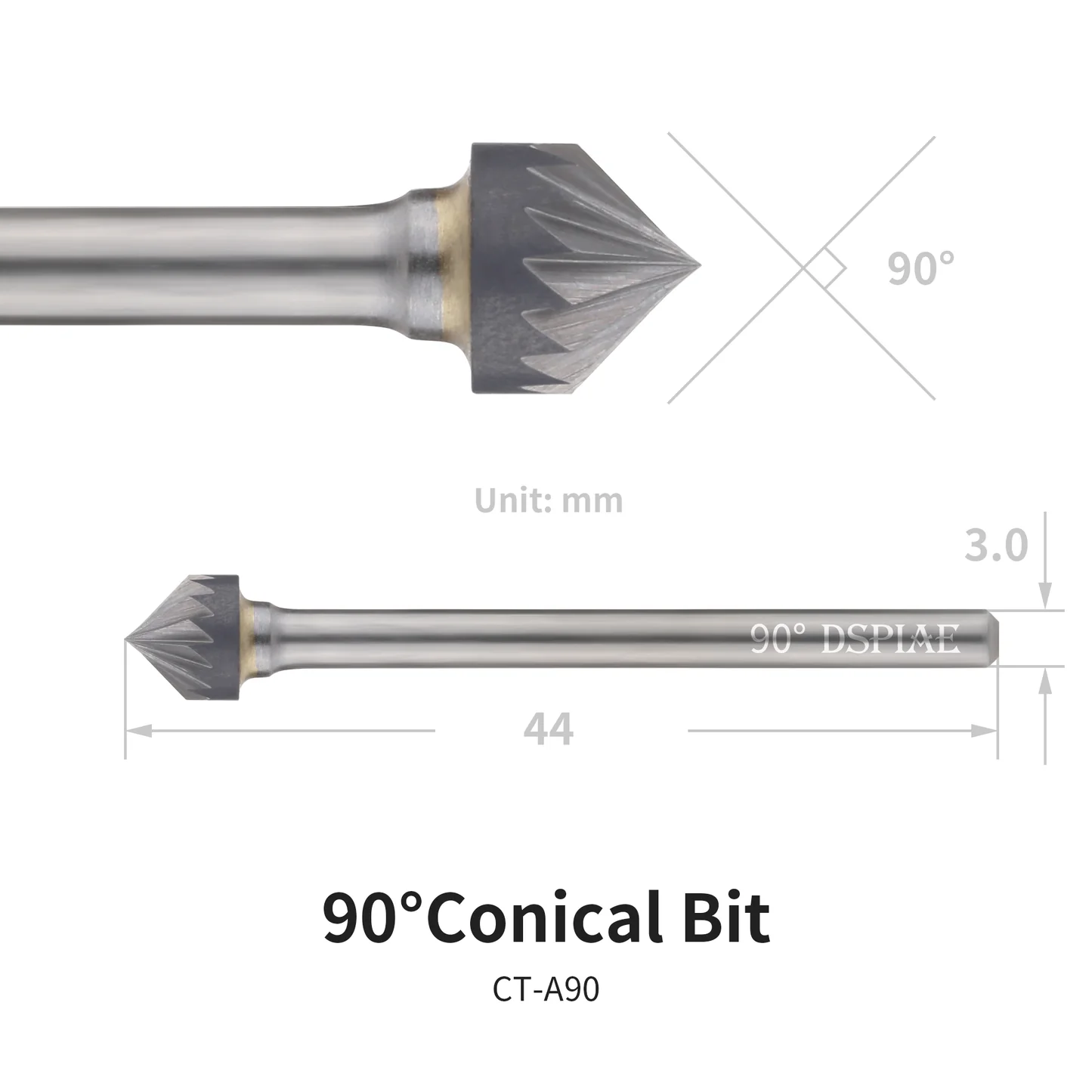 CT-A90 90° Conical Bit x 1 - Image 1