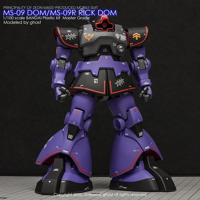 G-rework Decal MG #219 Dom / #220 Rick Dom