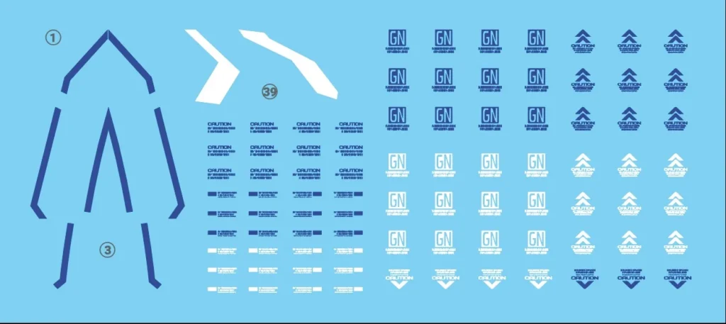 G-rework Decal MG #123 Gundam Exia