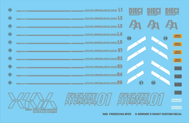 G-rework Decal MG #192 Freedom Gundam 2.0