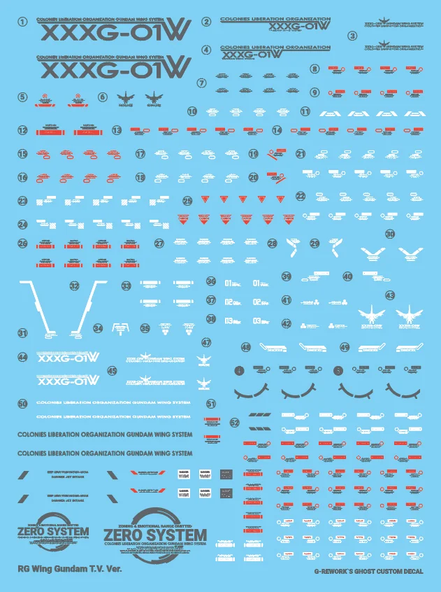 G-rework Decal RG #35 Wing Gundam