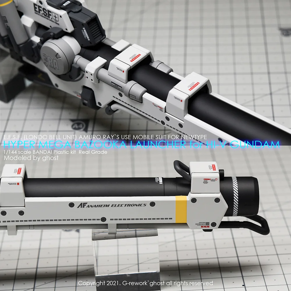 G-rework Decal RG PB Hyper Mega Bazooka Launcher for Hi-ν  Gundam