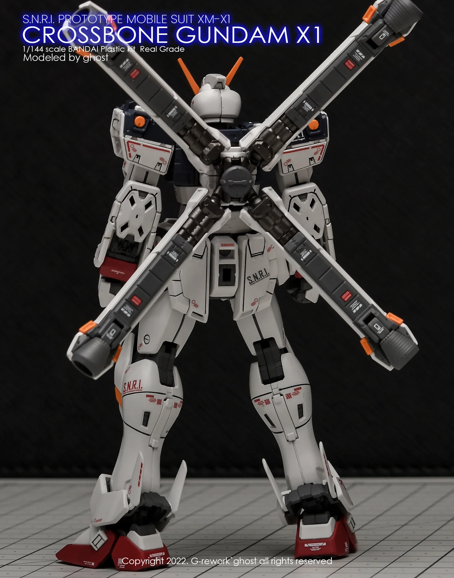 G-rework Decal RG #31 Crossbone Gundam X1 - Image 5