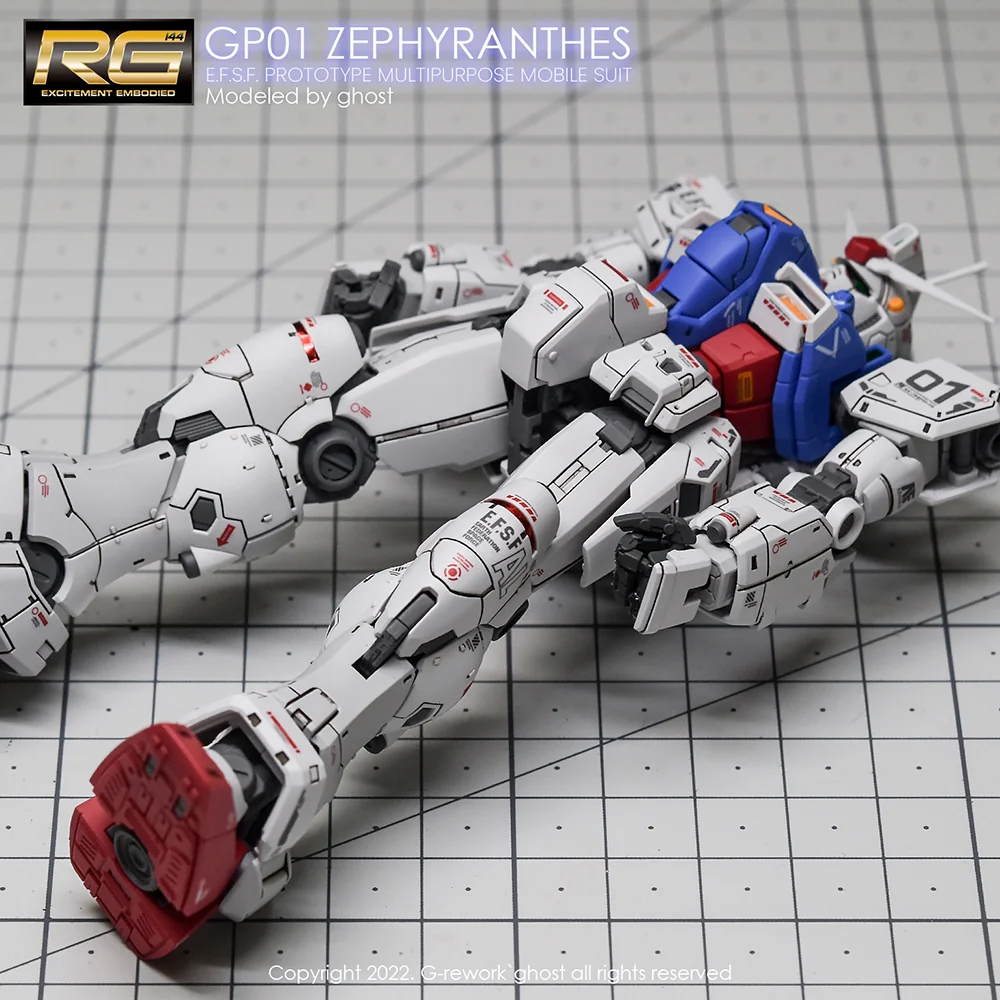 G-rework Decal RG #12 RX-78GP01 Gundam Zephyranthus