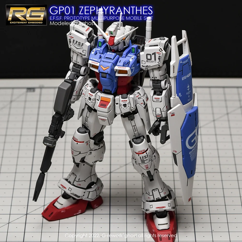 G-rework Decal RG #12 RX-78GP01 Gundam Zephyranthus