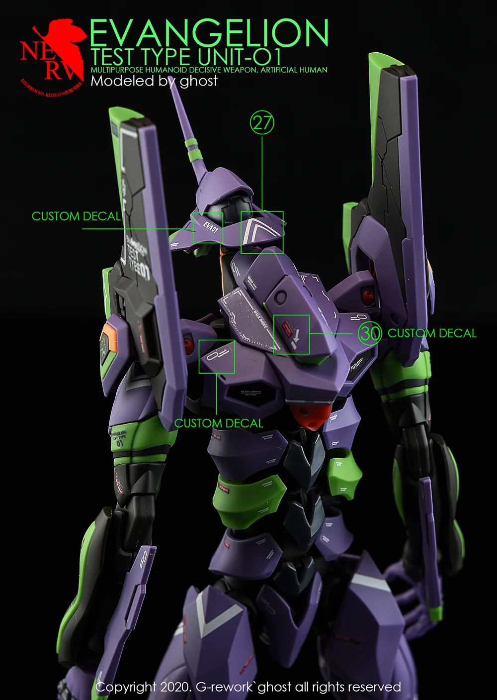 G-rework Decal RG Evangelion Unit-01