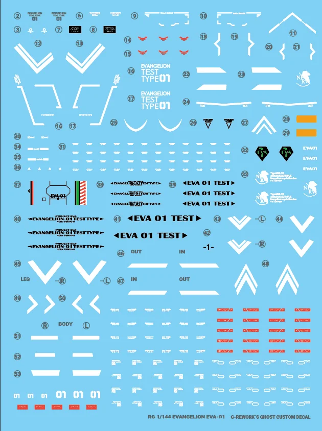 G-rework Decal RG Evangelion Unit-01