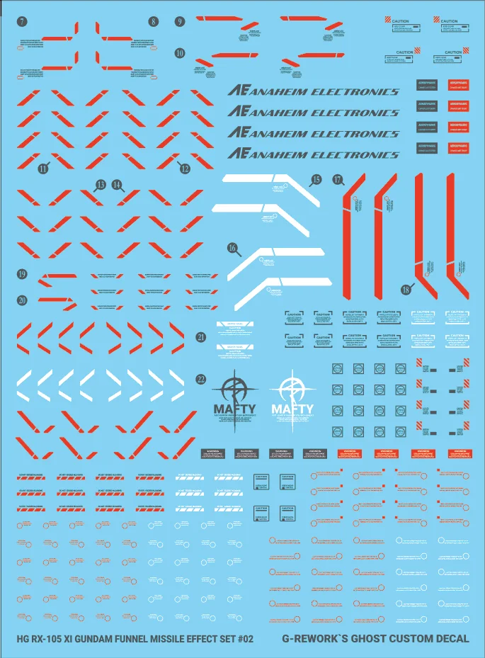G-rework Decal HGUC #238 Ξ Gundam