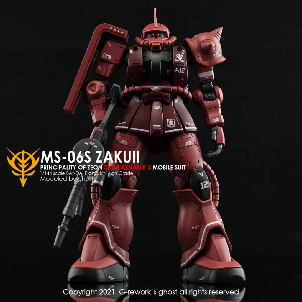 G-rework Decal HGGTO #24 Zaku II (Red Comet Ver.)