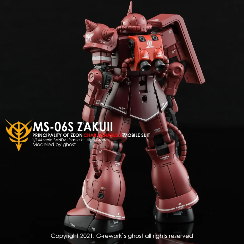 G-rework Decal HGGTO #24 Zaku II (Red Comet Ver.)