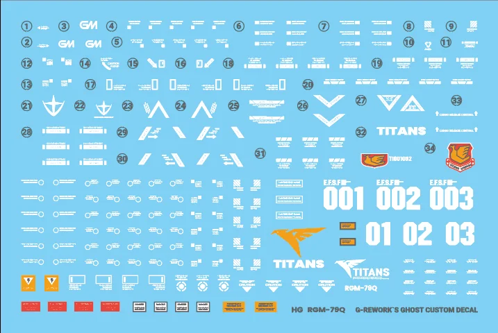 G-rework Decal HGUC #074 GM Quel
