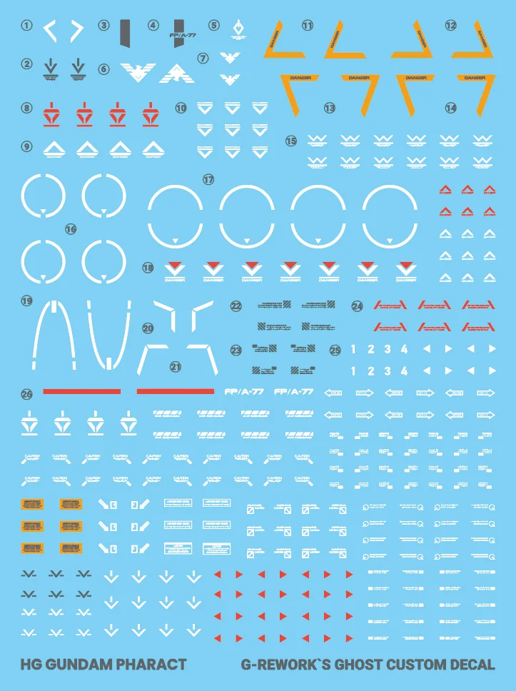 G-rework Decal HGTWFM #07 Gundam Pharact