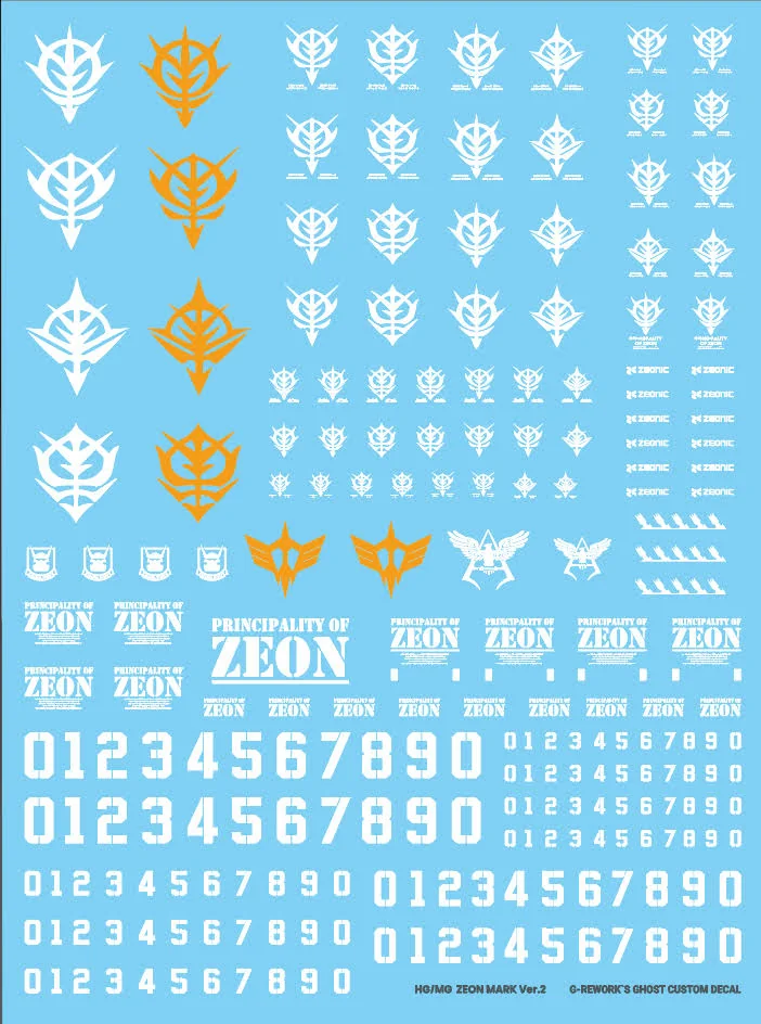G-rework Decal HG/MG Zeon Mark