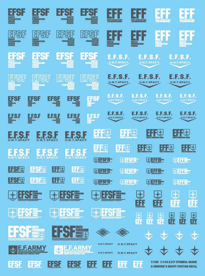 G-rework Decal HG/MG E.F.S.F. Mark