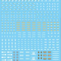 G-rework Decal 1/144, 1/100 Caution Decal (White & Orange)