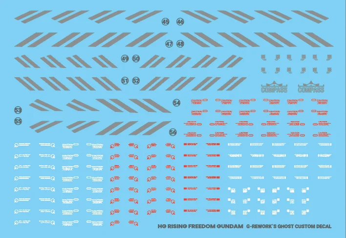 G-rework Decal HGCE #243 Rising Freedom Gundam