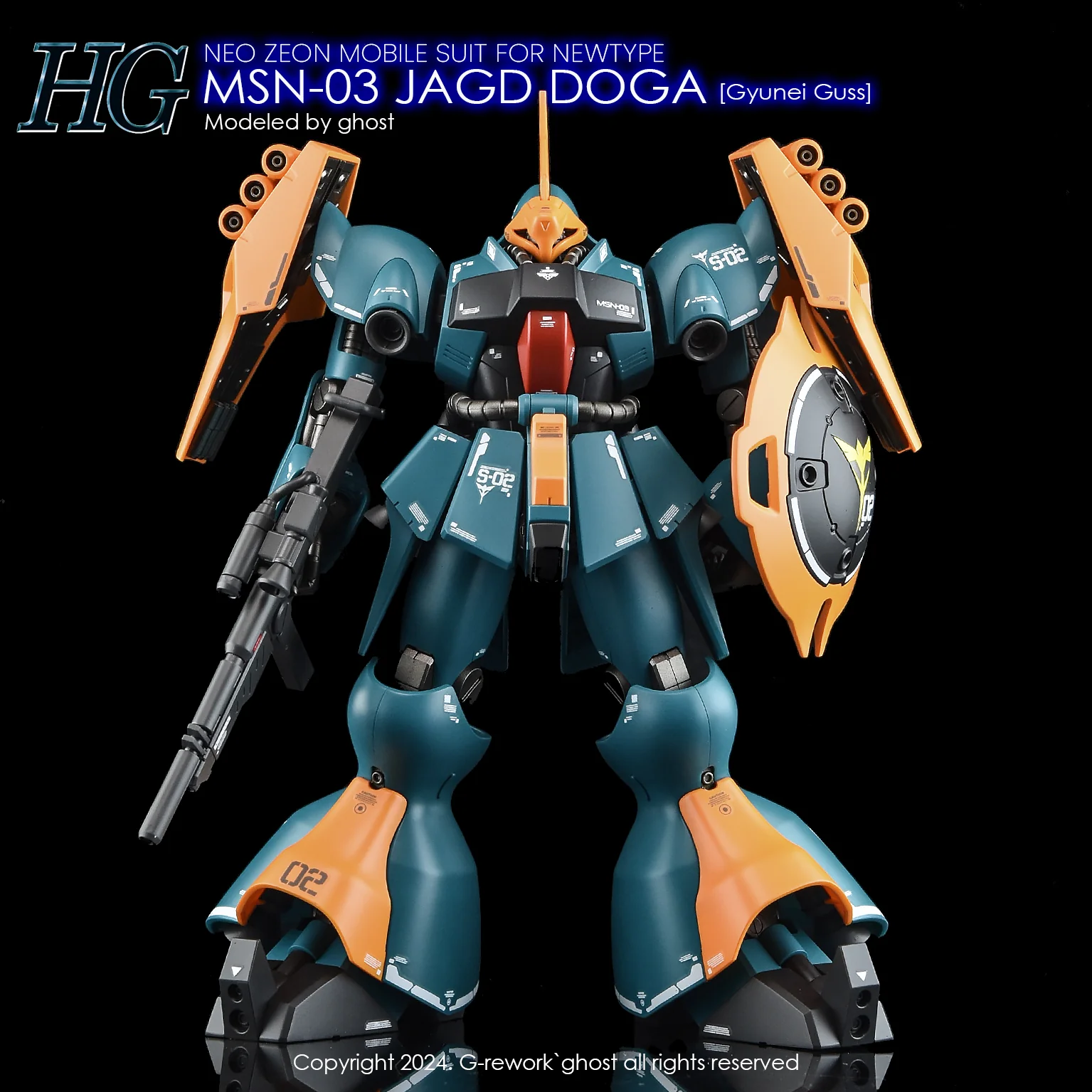 G-rework Decal HGUC #083 Jagd Doga (Gyunei Guss Custom) - Image 1