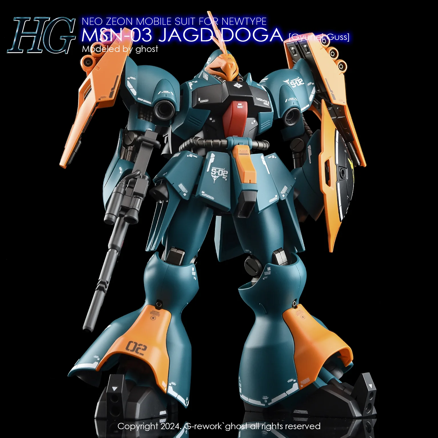 G-rework Decal HGUC #083 Jagd Doga (Gyunei Guss Custom) - Image 3
