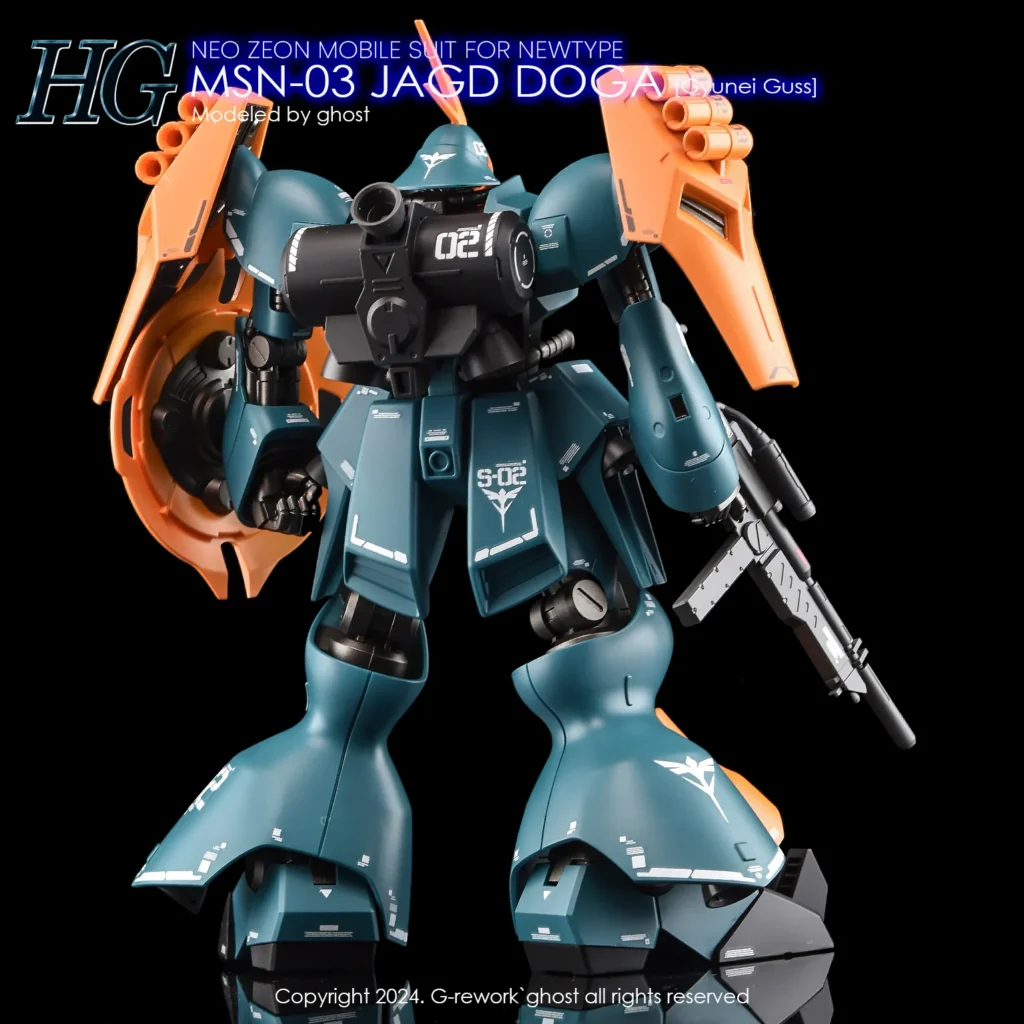 G-rework Decal HGUC #083 Jagd Doga (Gyunei Guss Custom)