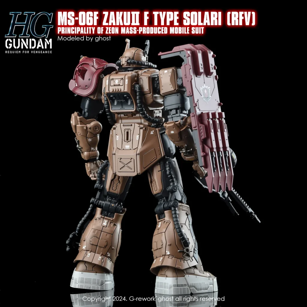 G-rework Decal HGRFV #254 Zaku II F Type Solari