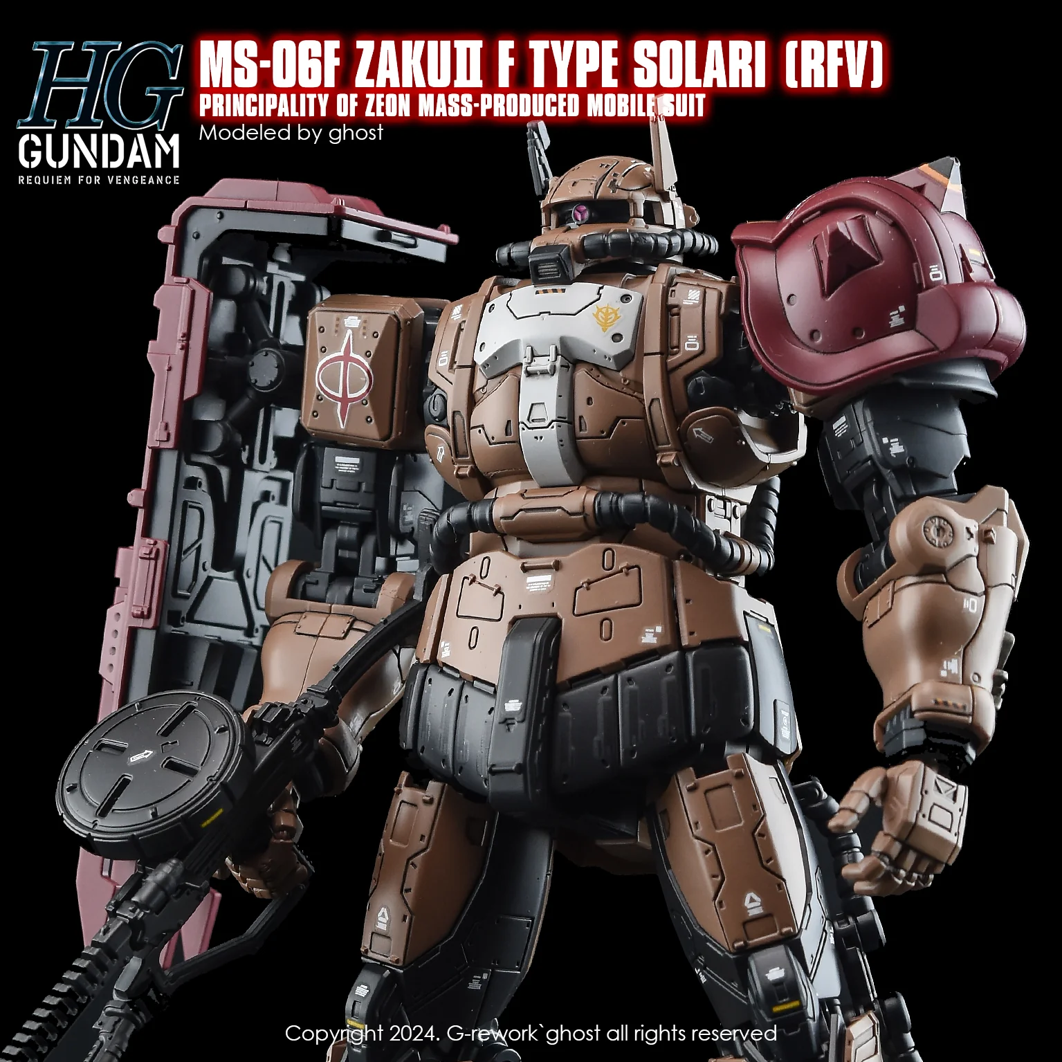 G-rework Decal HGRFV #254 Zaku II F Type Solari - Image 7