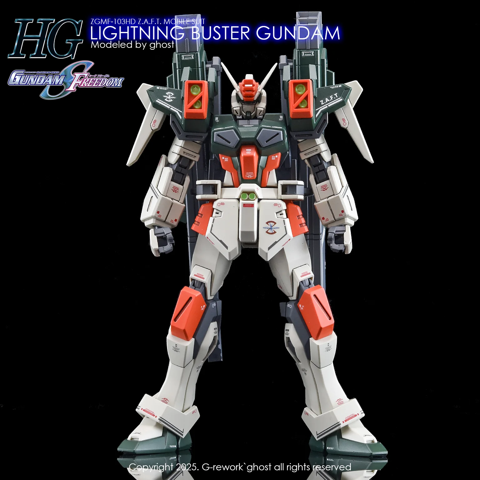 G-rework Decal HGCE #253 Lightning Buster Gundam - Image 1