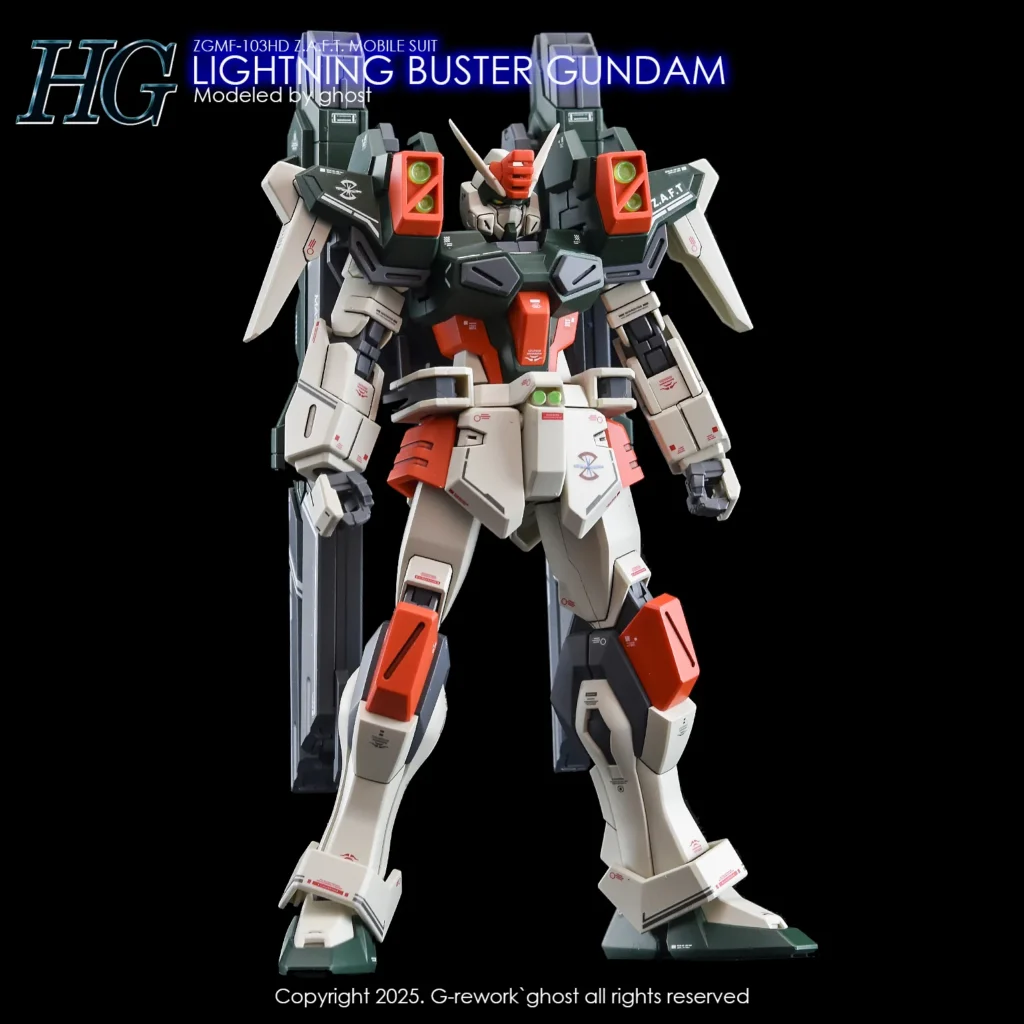 G-rework Decal HGCE #253 Lightning Buster Gundam