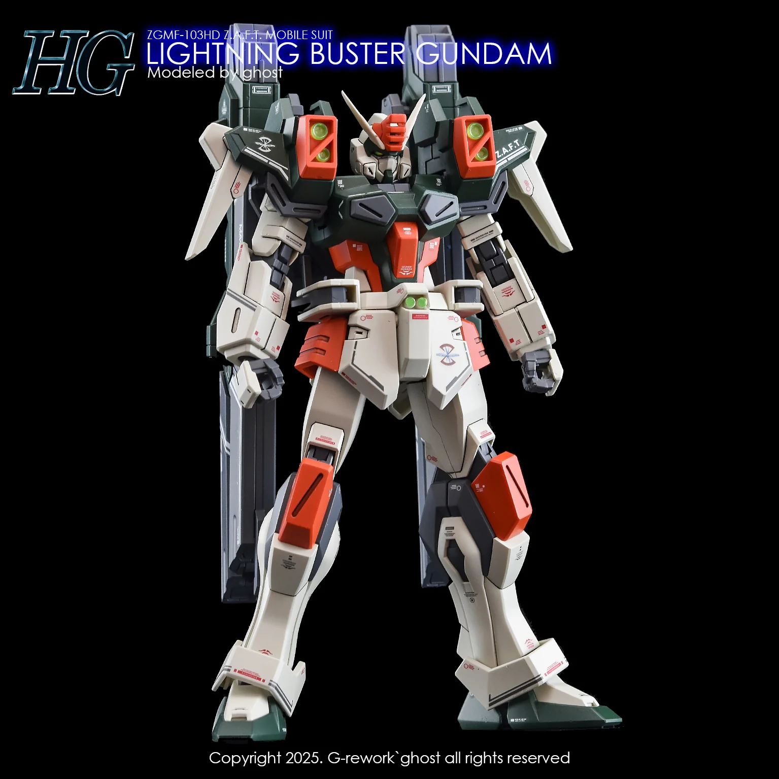 G-rework Decal HGCE #253 Lightning Buster Gundam - Image 7