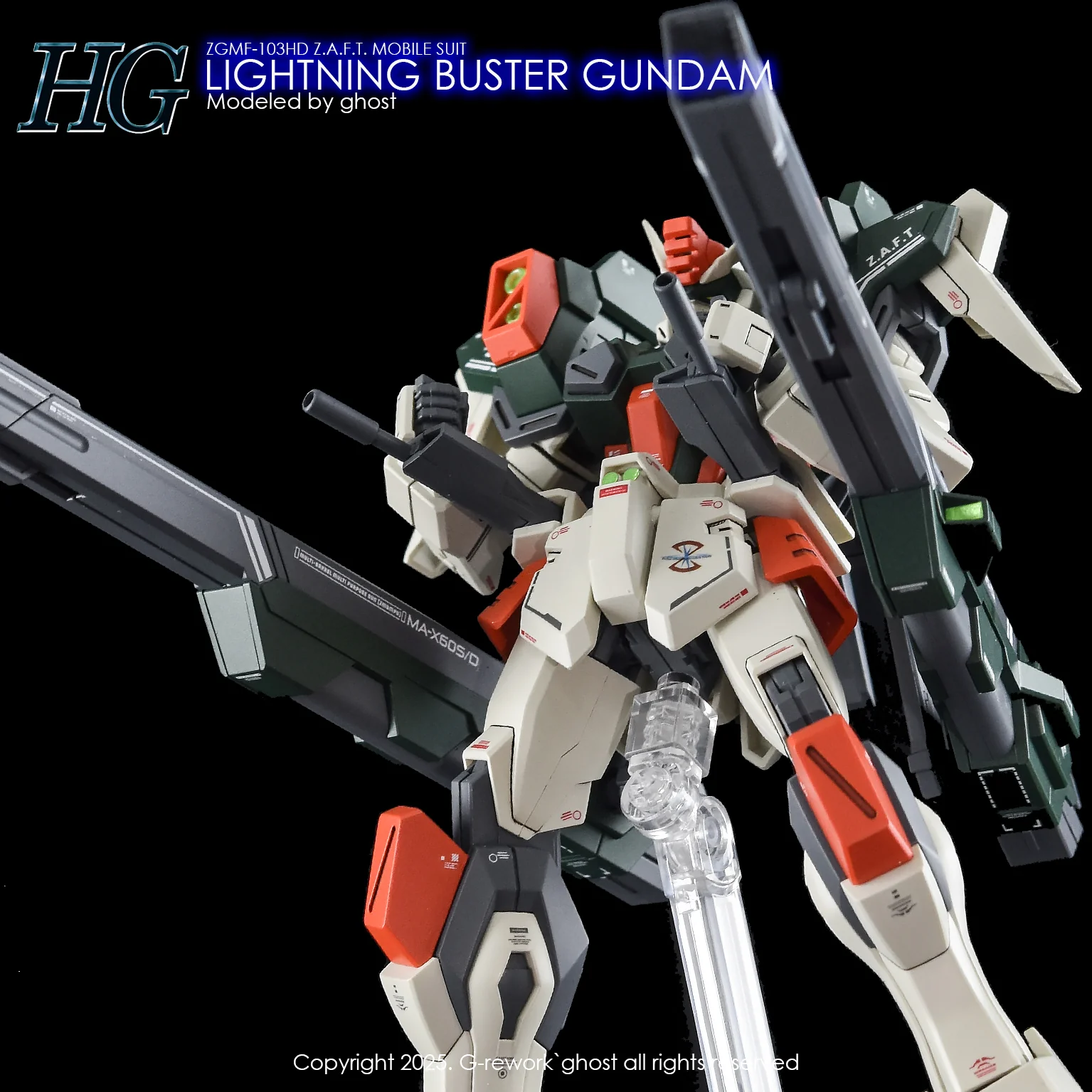 G-rework Decal HGCE #253 Lightning Buster Gundam - Image 11
