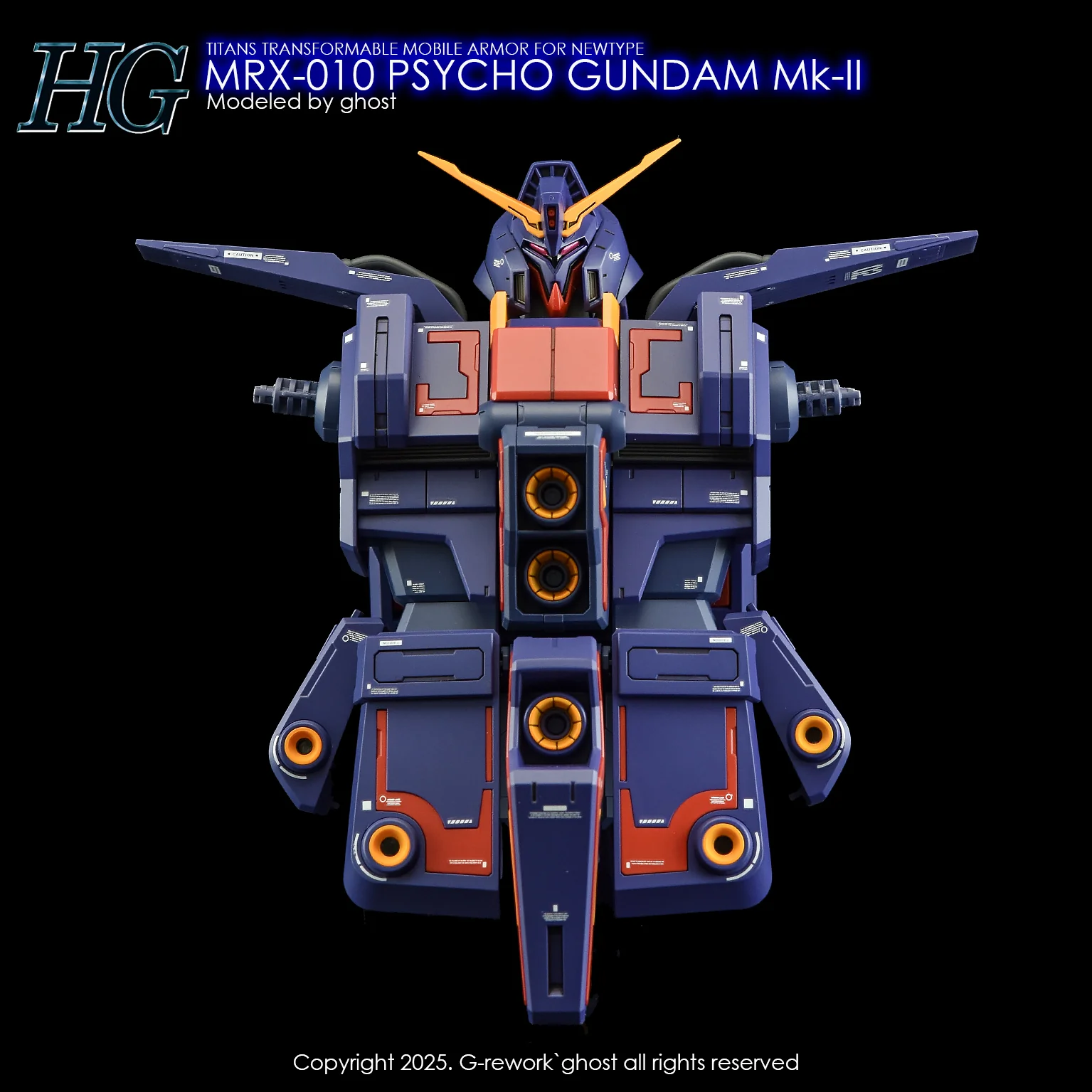 G-rework Decal HGUC #261 Psycho Gundam Mk-II - Image 1