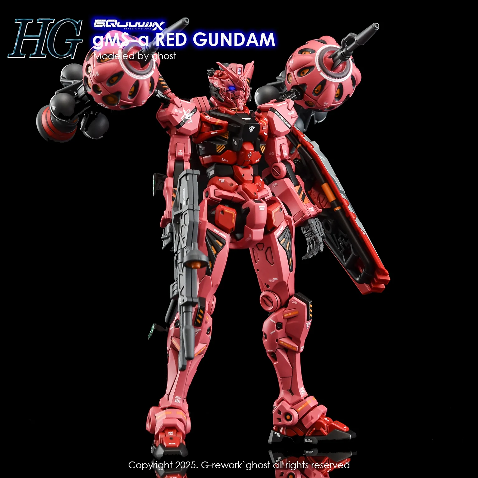 G-rework Decal HGGQ #04 Red Gundam - Image 4