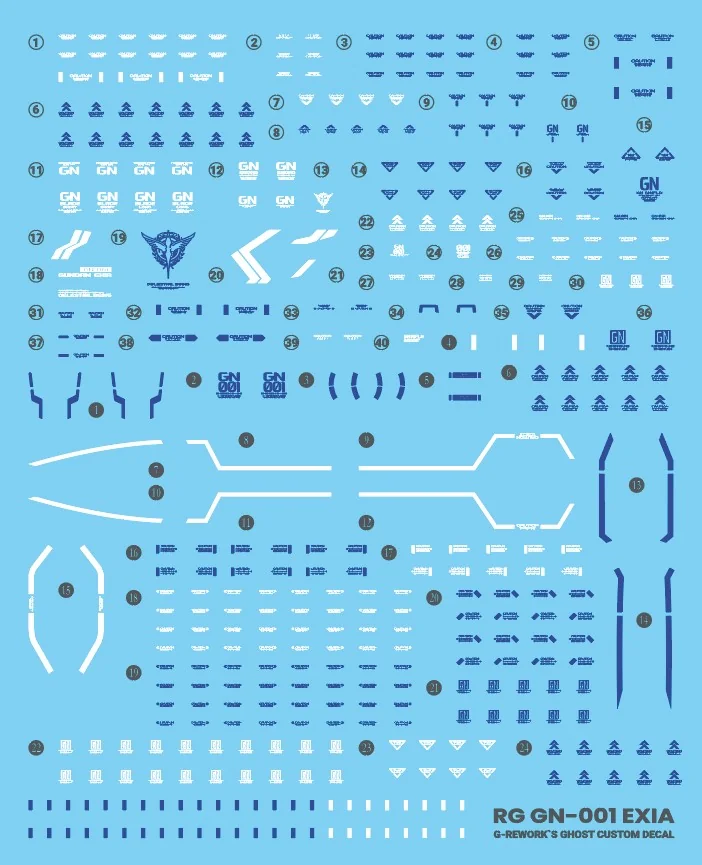 G-rework Decal RG #15 Gundam Exia