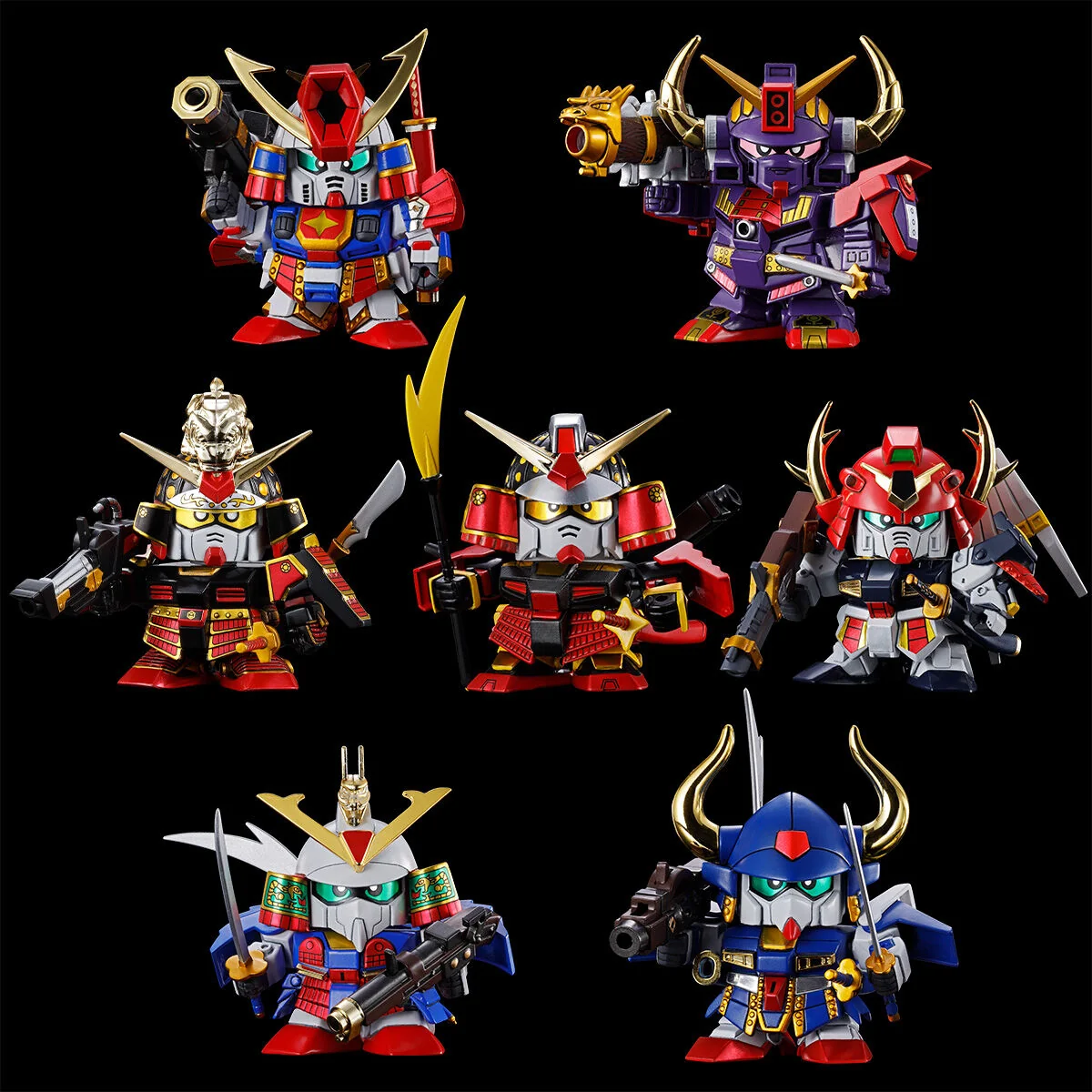 SDBB PB Senshi Seven Warriors Set - Image 1