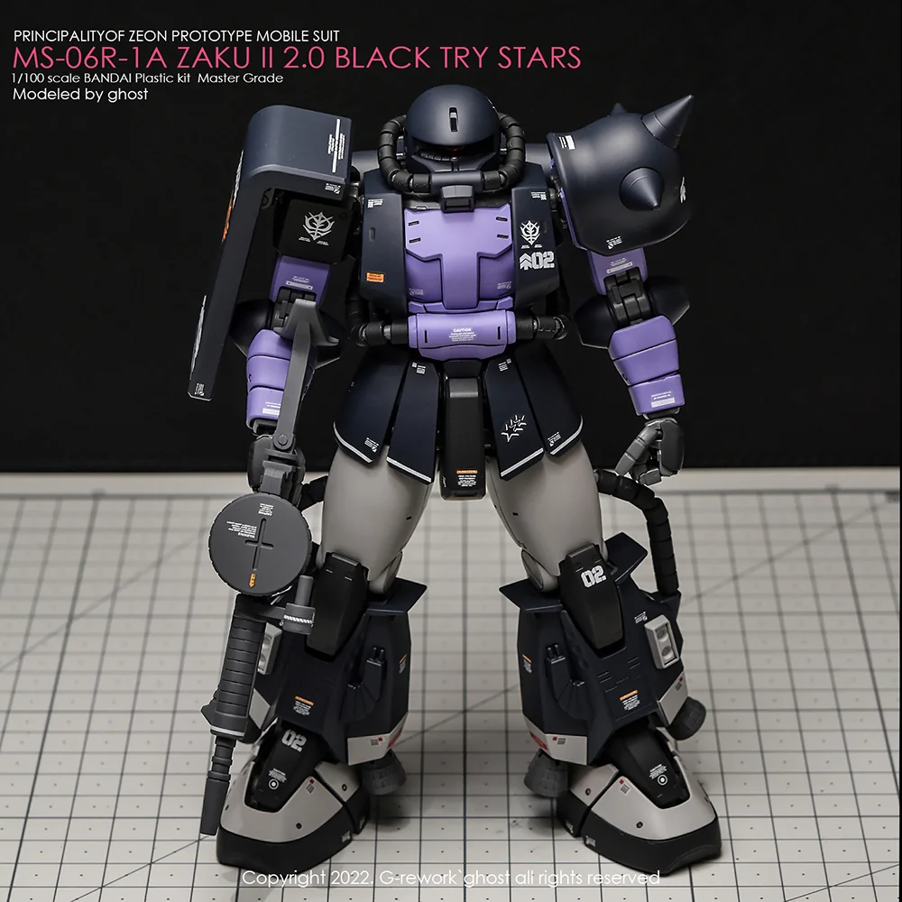 G-rework Decal MG #103 Black Tri-Stars Zaku Ver.2.0