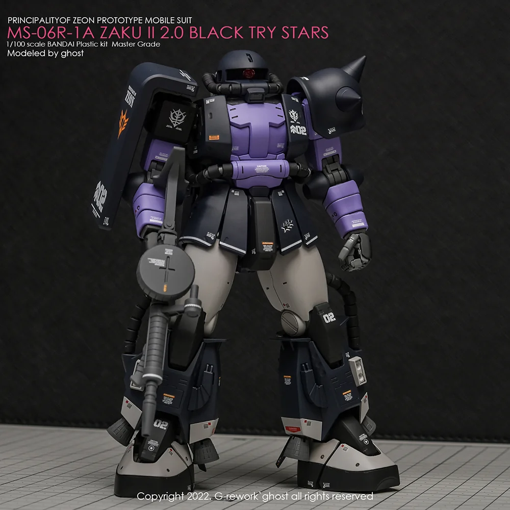 G-rework Decal MG #103 Black Tri-Stars Zaku Ver.2.0