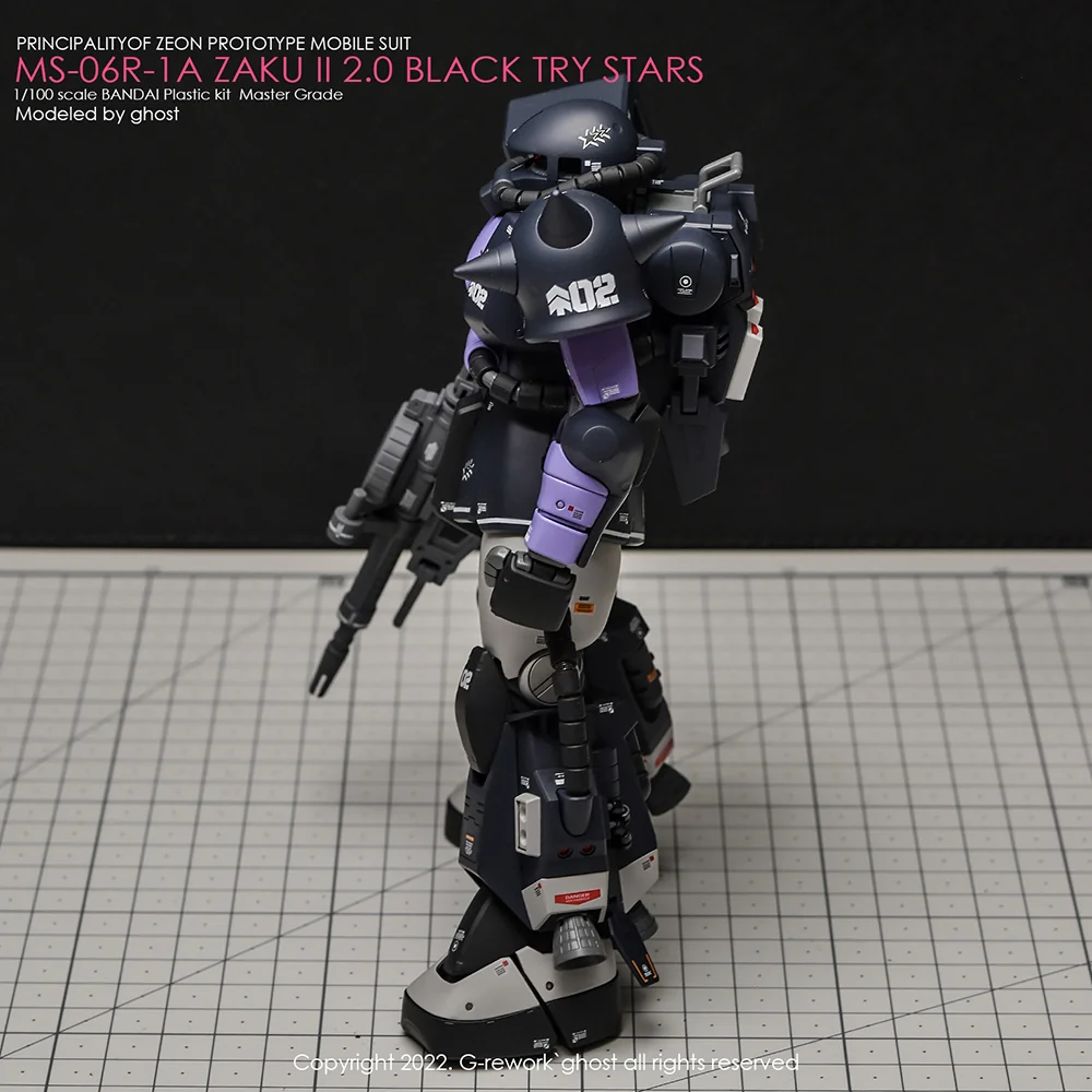 G-rework Decal MG #103 Black Tri-Stars Zaku Ver.2.0