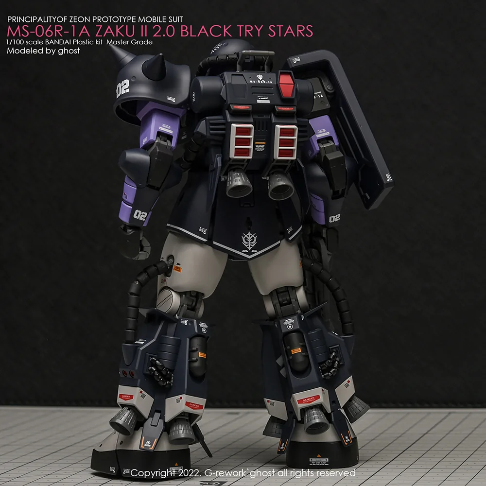 G-rework Decal MG #103 Black Tri-Stars Zaku Ver.2.0