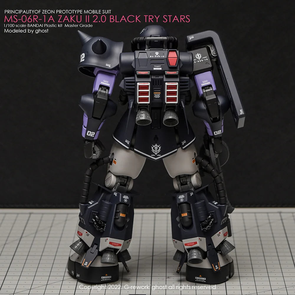 G-rework Decal MG #103 Black Tri-Stars Zaku Ver.2.0