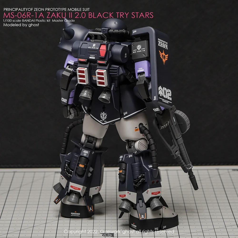 G-rework Decal MG #103 Black Tri-Stars Zaku Ver.2.0